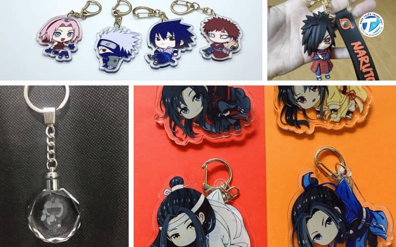 Hình ảnh chi tiết 4 loại móc khóa anime phổ biến nhất